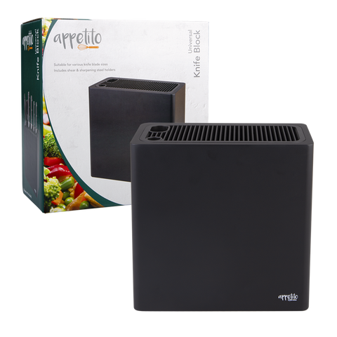 Rectangle Universal Knife Block - Matte Black
