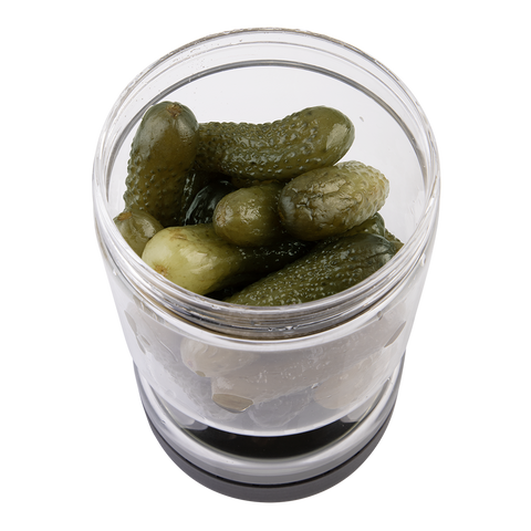 Borosilicate Glass Pickle Jar 1.1l - Black