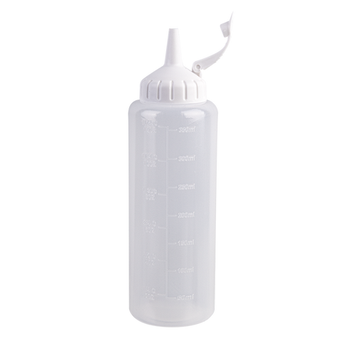 Plastic Squeeze Bottle 350ml (White Tops)