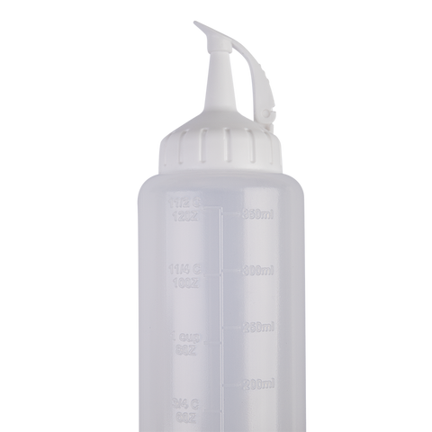 Plastic Squeeze Bottle 350ml (White Tops)