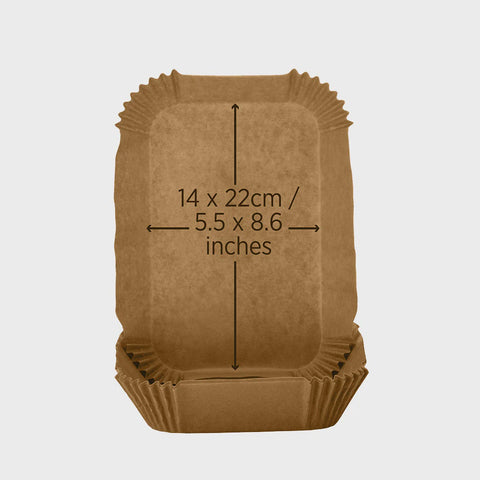 Air Fryer Papers 22cm Rectangular