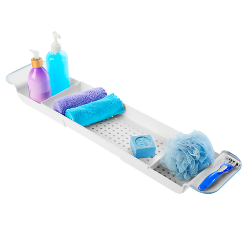 Expandable Bath Tub Shelf - Blue