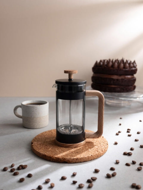 Coffee Plunger 350ml 3 Cup Black