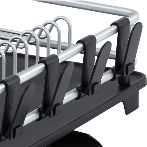 Pinnacle Aluminium 2-Tier Dish Rack With Draining Board