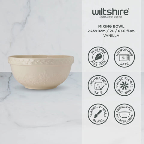 Mixing Bowl 23.5 x 11cm 2L Vanilla