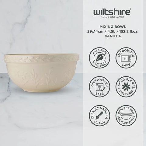 Mixing Bowl 29 x 14cm 4.5L Vanilla