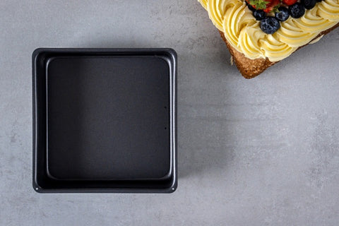 Heavy Loose Base Square Deep CakePan 21cm