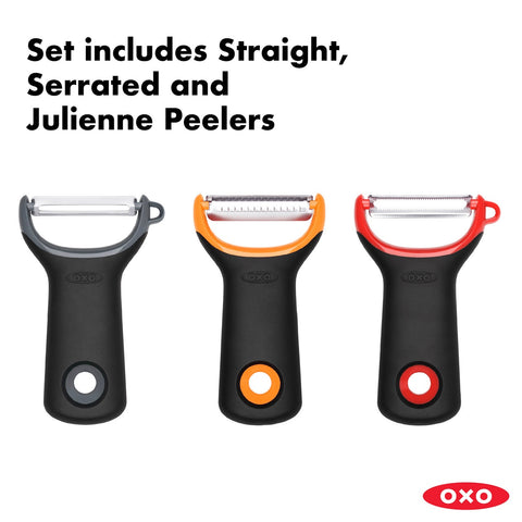 3-Piece Assorted Prep Peeler Set