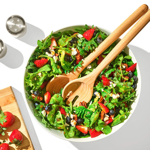 Good Grips 2 Piece Beechwood Salad Servers