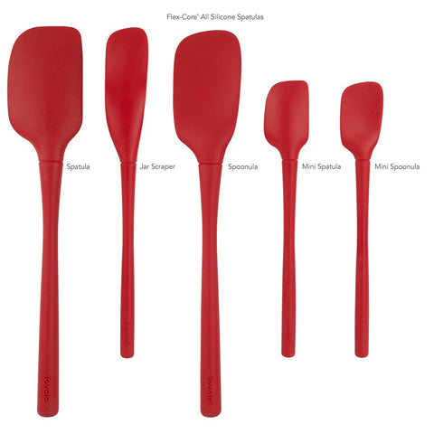 "Flex-Core" All Silicone Spatula Set 5