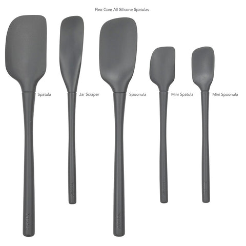 "Flex-Core" All Silicone Spatula Set 5