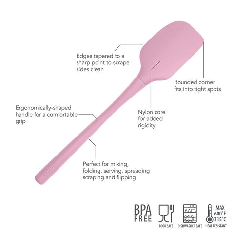 "Flex-Core" All Silicone Spatula - Pink Sorbet