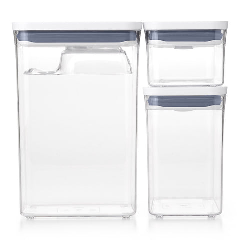 Pop 3-Piece Rectangle Set With Scoop