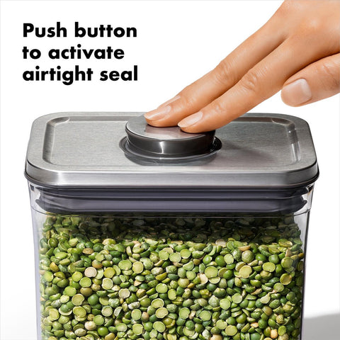 Good Grips POP Container Small Square Short with Coffee Scoop 1 L