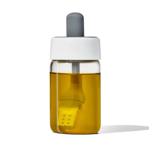 Silicone Cooktop Brush & Bottle Set