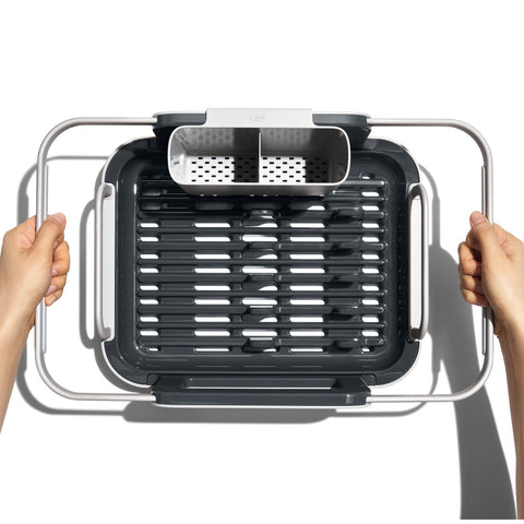 Over-the-Sink Aluminum Dish Rack
