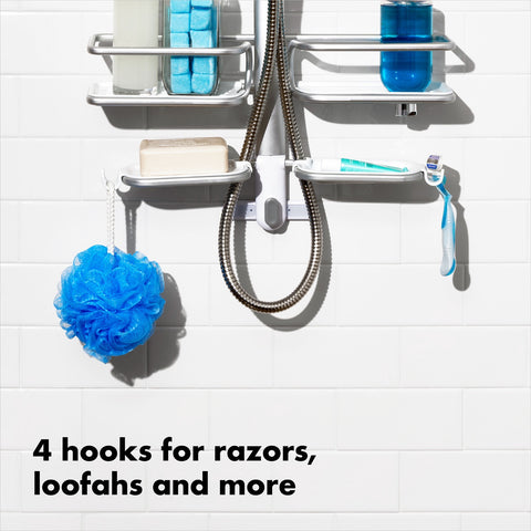 Aluminum Hose Keeper Shower Caddy