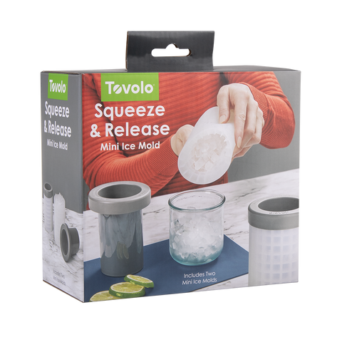Squeeze & Release Mini Ice Mould Set 2 - Charcoal