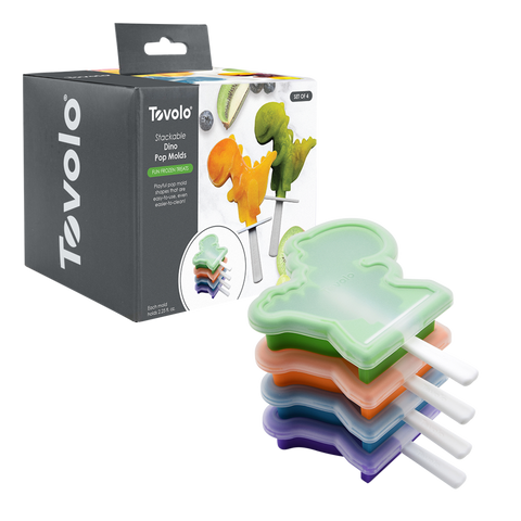 Stackable Pop Moulds Set 4 - Dinosaur