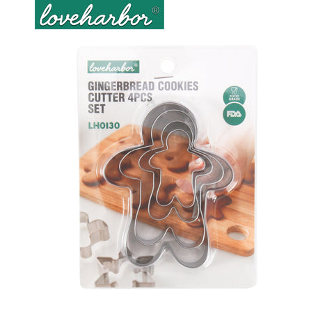 Loveharbor Gingerbread Cookies Cutter Set