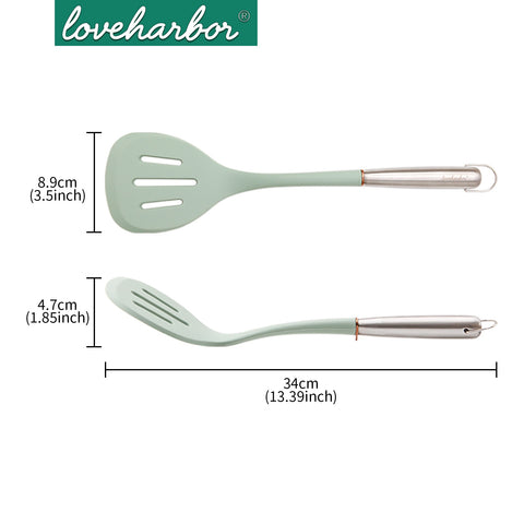 Loveharbor Premium Silicone Slotted Spatula