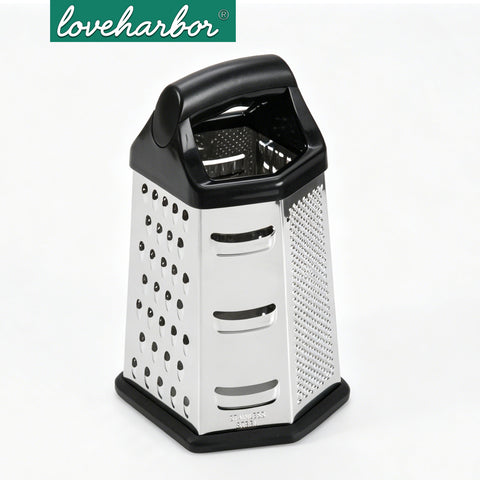 Loveharbor 6 Sided Stainless Steel Box Grater