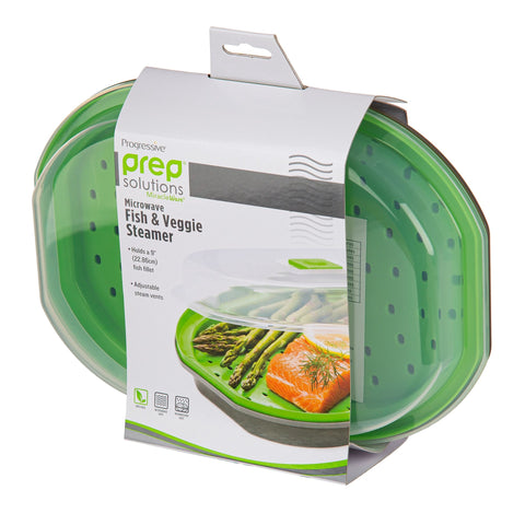 Microwave Fish and Veggie Steamer
