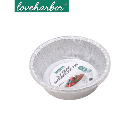 Loveharbor Round Aluminum Foil Pan 4Pcs Set