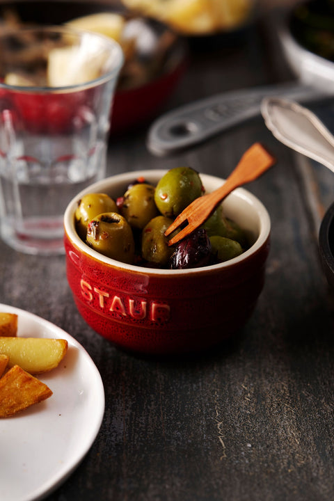Ceramic Round Ramekin 2piece Cherry - 8cm