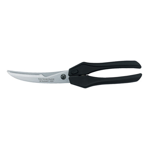 Poultry Shears,25cm O/A,Stainless Blades,Black Handles