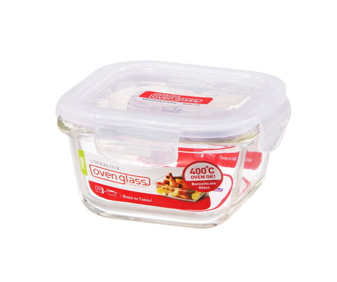 Euro Glass Boroseal Heat Resistant Glass Square - 300ml