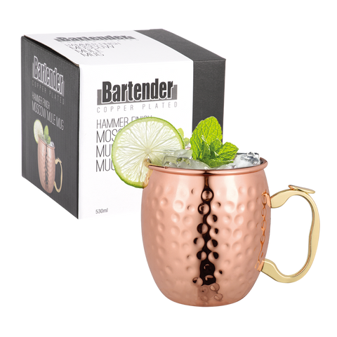 Moscow Mule Mug Copper Plated 530ml - Hammer Finish
