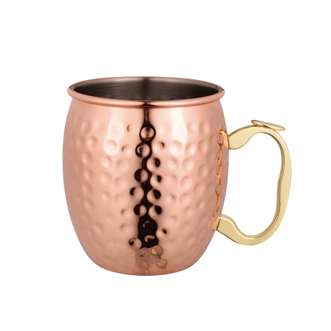 Moscow Mule Mug Copper Plated 530ml - Hammer Finish