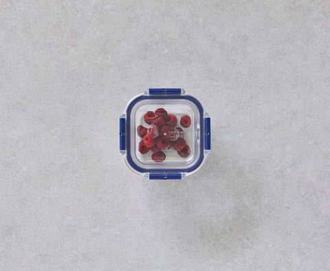 Top Class Glass with Tritan Lid Square - 300ml