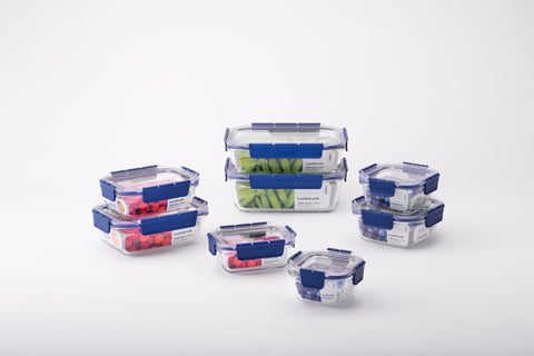 Top Class Glass with Tritan Lid Square - 750ml