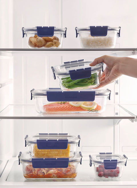 Top Class Glass with Tritan Lid Rectangular - 630ml