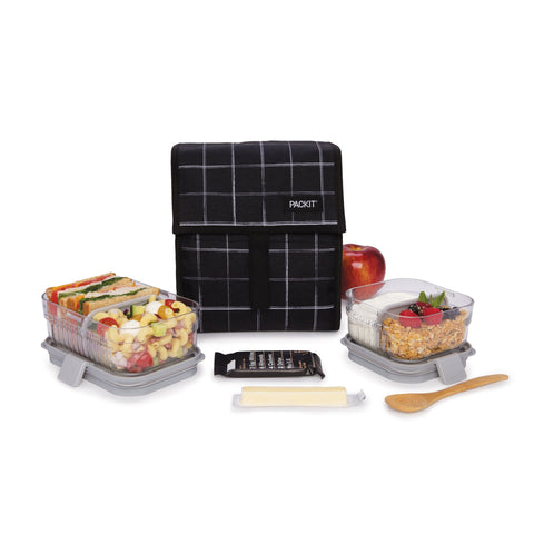 Freezable Lunch Bag - Grid