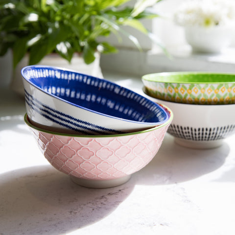 Does it All Bowl-Geometric Green 15.7cm