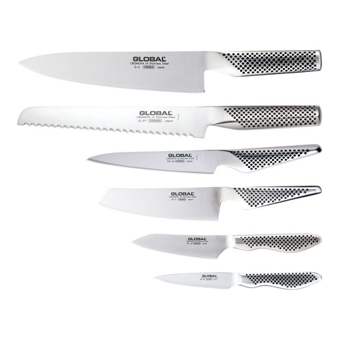 Kyoto 7 Piece Knife Block Set, Stained Ash