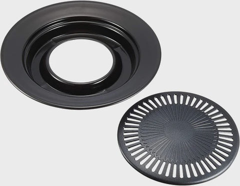 Pearl Life Non-Stick Coating Round BBQ Grill Pan 30cm