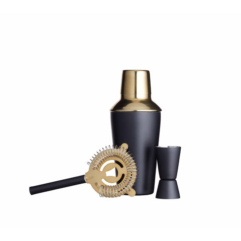 Cocktail Set Black 3piece Set