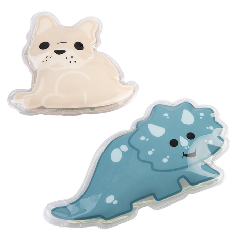 Luxe Gel Ice Packs Set 2 - Dinosaur/Bulldog