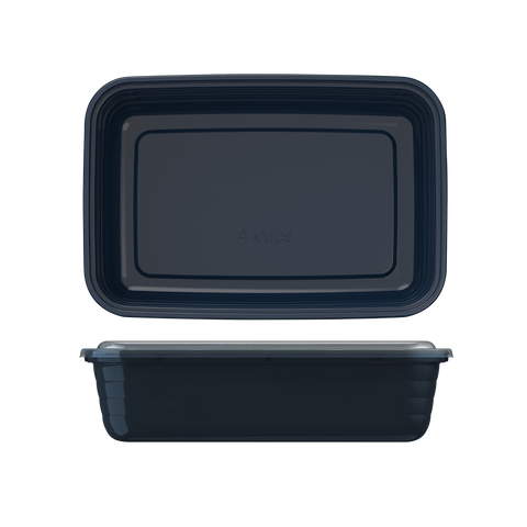 Prep 1 Compartment Container 10 Pack - Navy Blue
