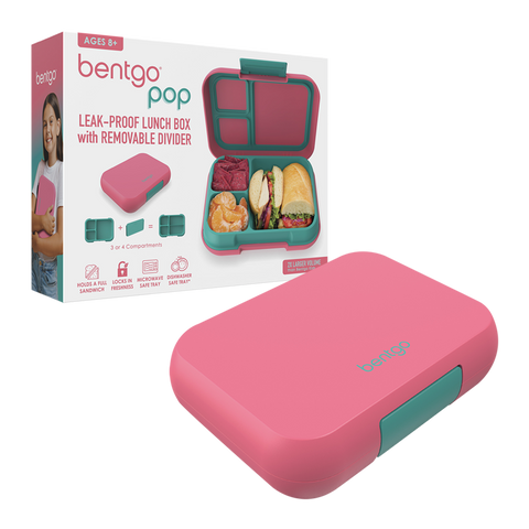 Pop Lunch Box ( Bright Coral-Teal)