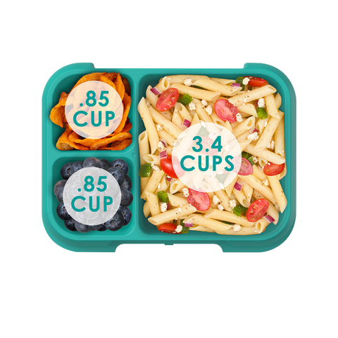 Pop Lunch Box ( Bright Coral-Teal)