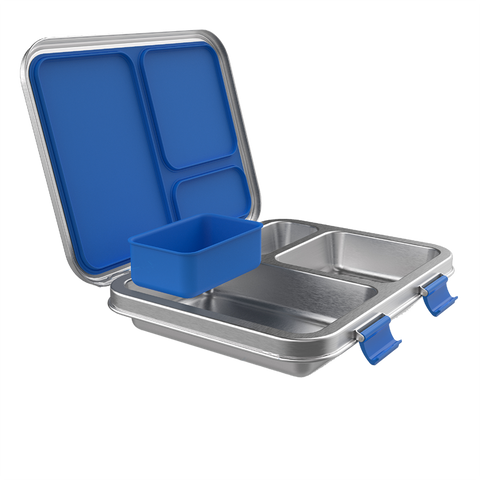 Kid's Stainless Steel Leak-Resistant Bento Lunch Box - Blue
