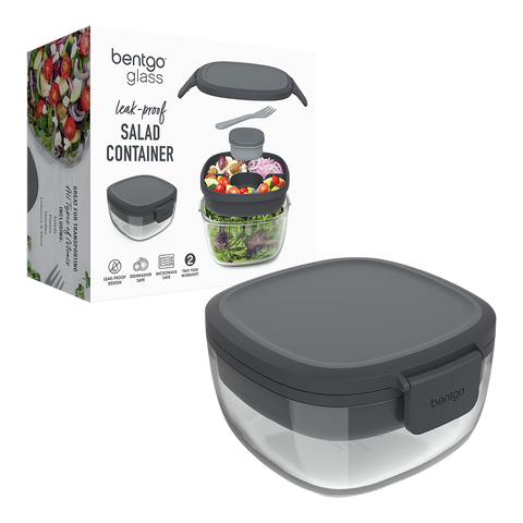 All-In-One Glass Salad Container