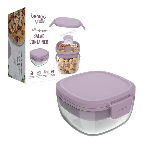 All-In-One Glass Salad Container