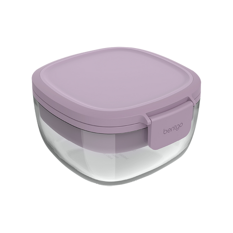 All-In-One Glass Salad Container
