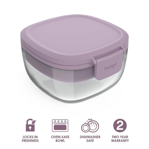 All-In-One Glass Salad Container